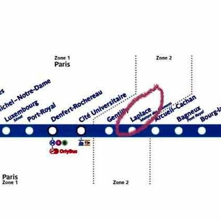 Beau T3 A Arcueil A 3 Min Rer B « Laplace » Dış mekan fotoğraf